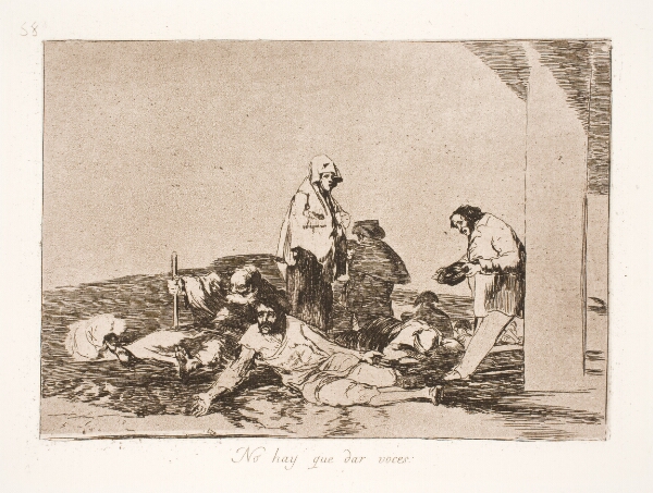 Francisco de Goya, Hvad nytter det at klage (58)