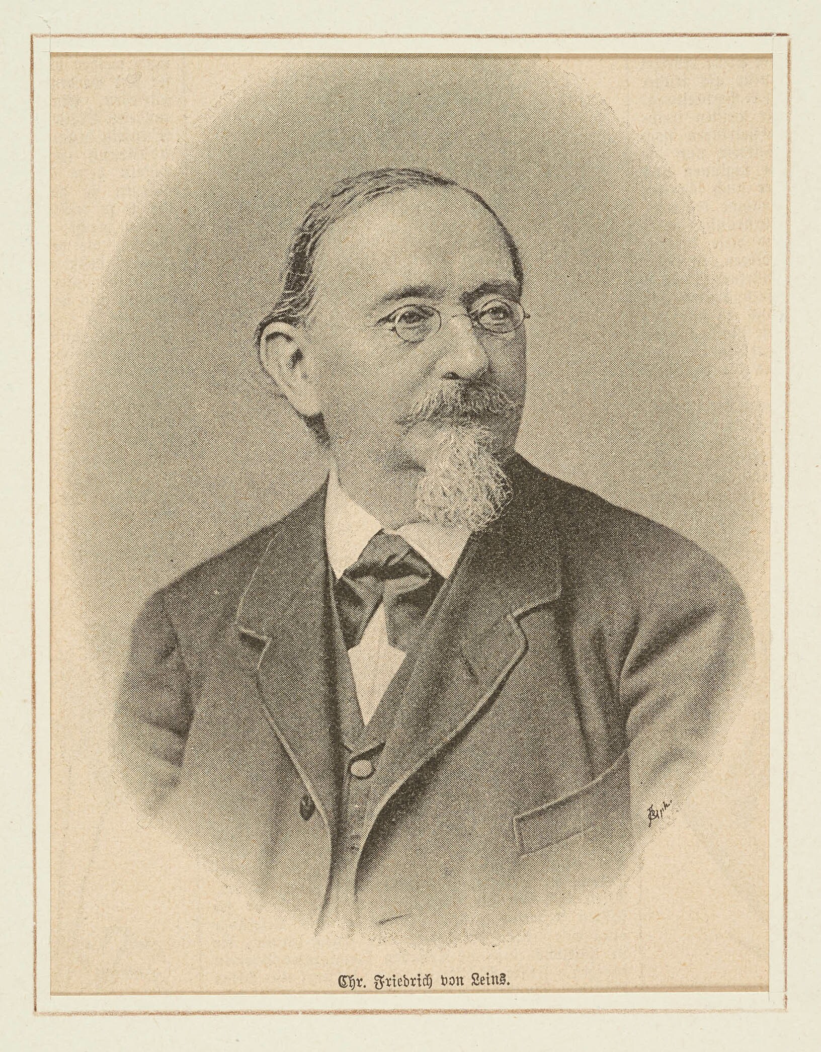 Christian Friedrich von Leins, Bildnis Christian Friedrich von Leins