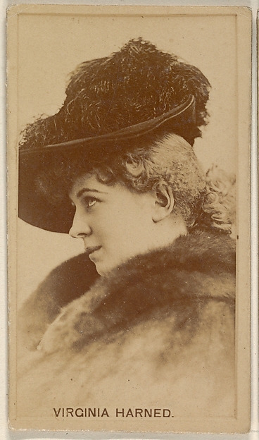 Allen & Ginter, Virginia Harned, from the Actors and Actresses series (N45, Type 8) for Virginia Brights Cigarettes