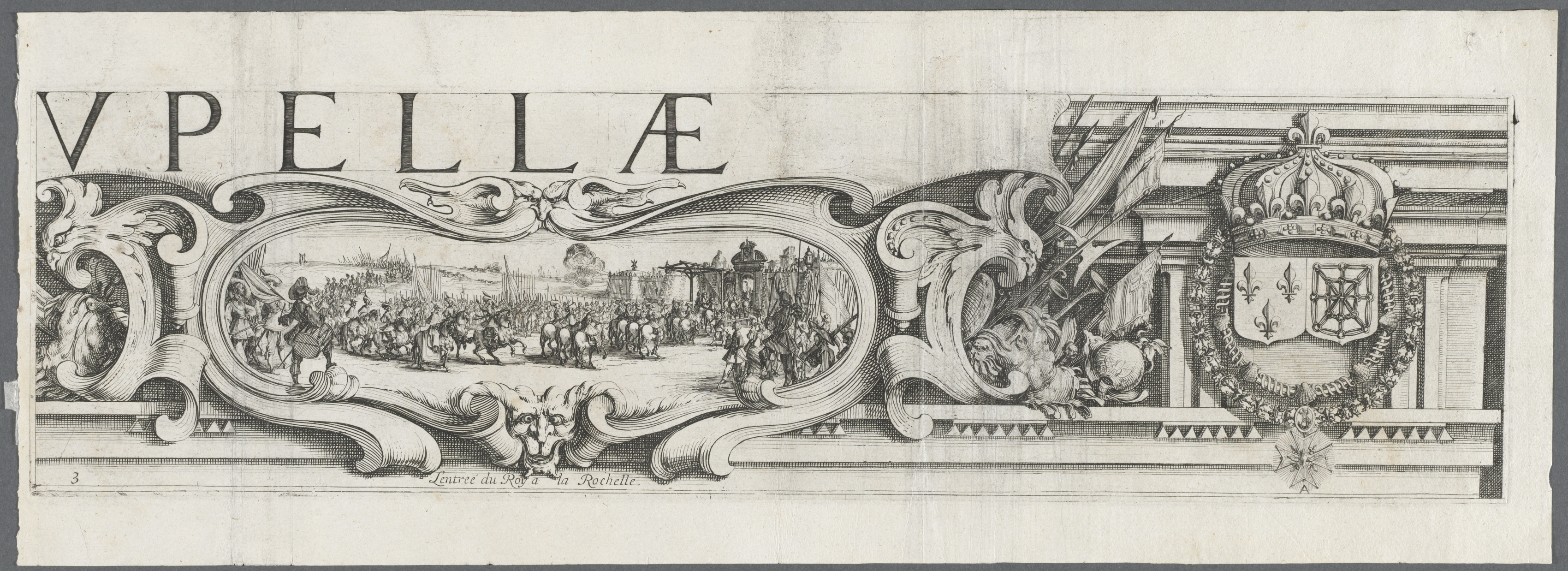 Jacques Callot, The Siege of La Rochelle: Plate 3