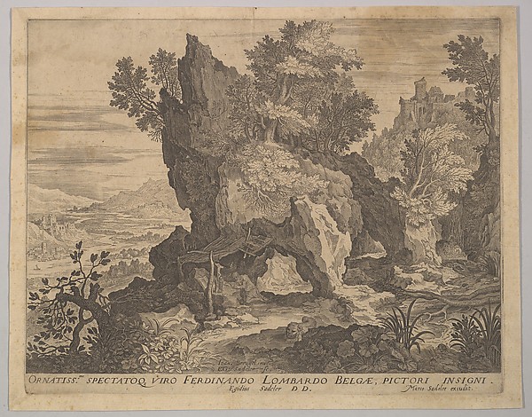 Aegidius Sadeler II, Rocky Landscape with St. Jerome