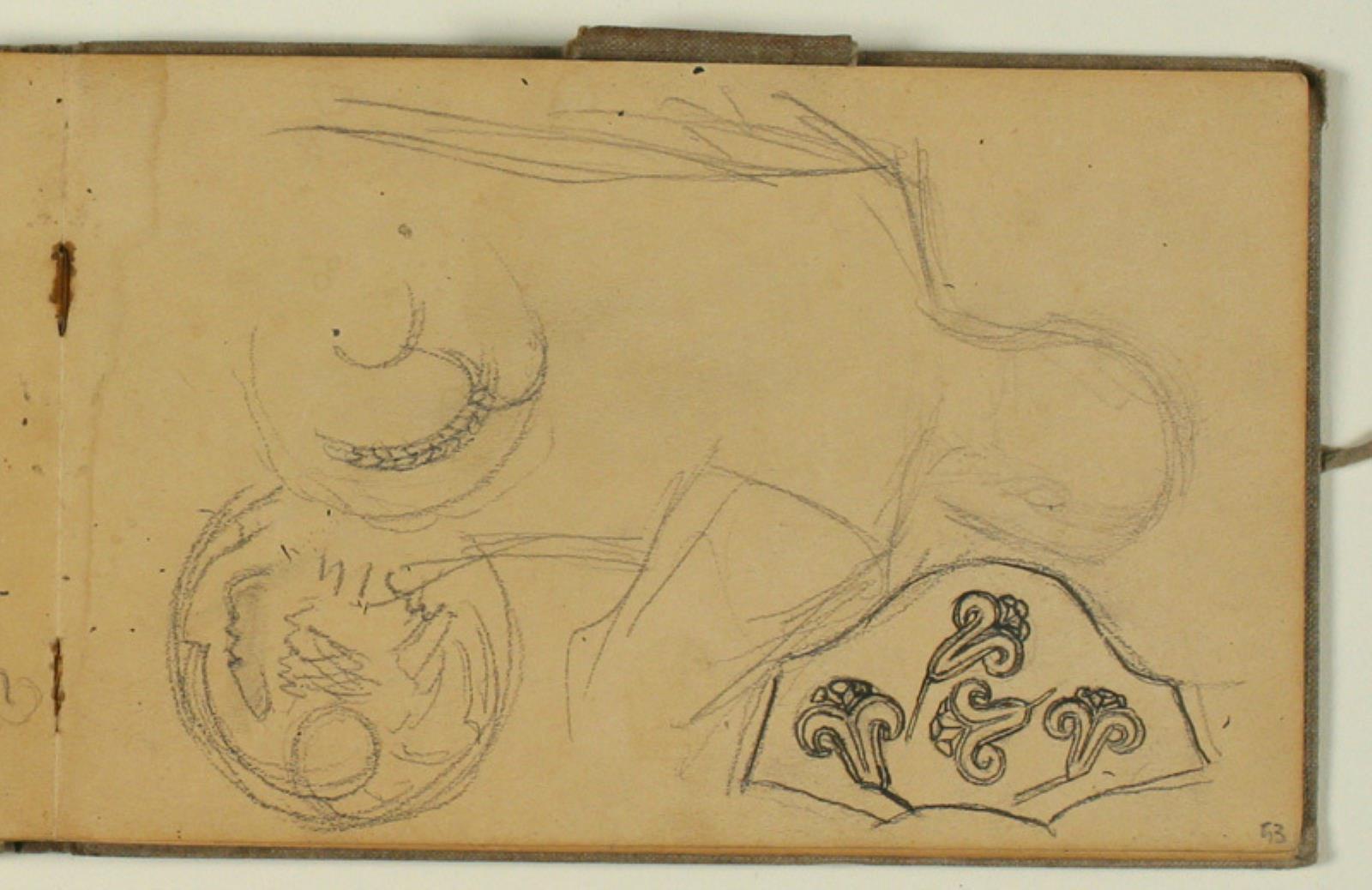 Niels Larsen Stevns, Figur- og ornamentstudier
