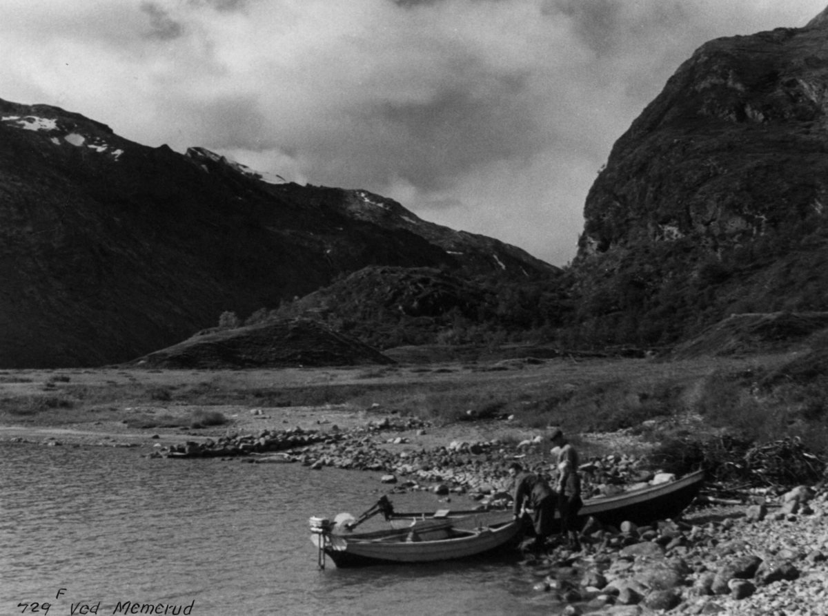 Anders Beer Wilse, Gjende, Jotunheimen, Memeru, Samferdsel, Båt