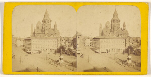 Unknown, Mayence. Place de Guttenberg a cathedrale.