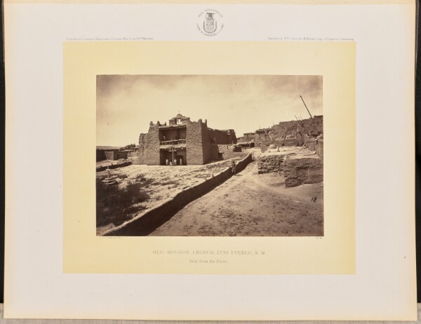 Timothy H. O'Sullivan, Old Mission Church, Zuni Pueblo, N.M. View from the Plaza