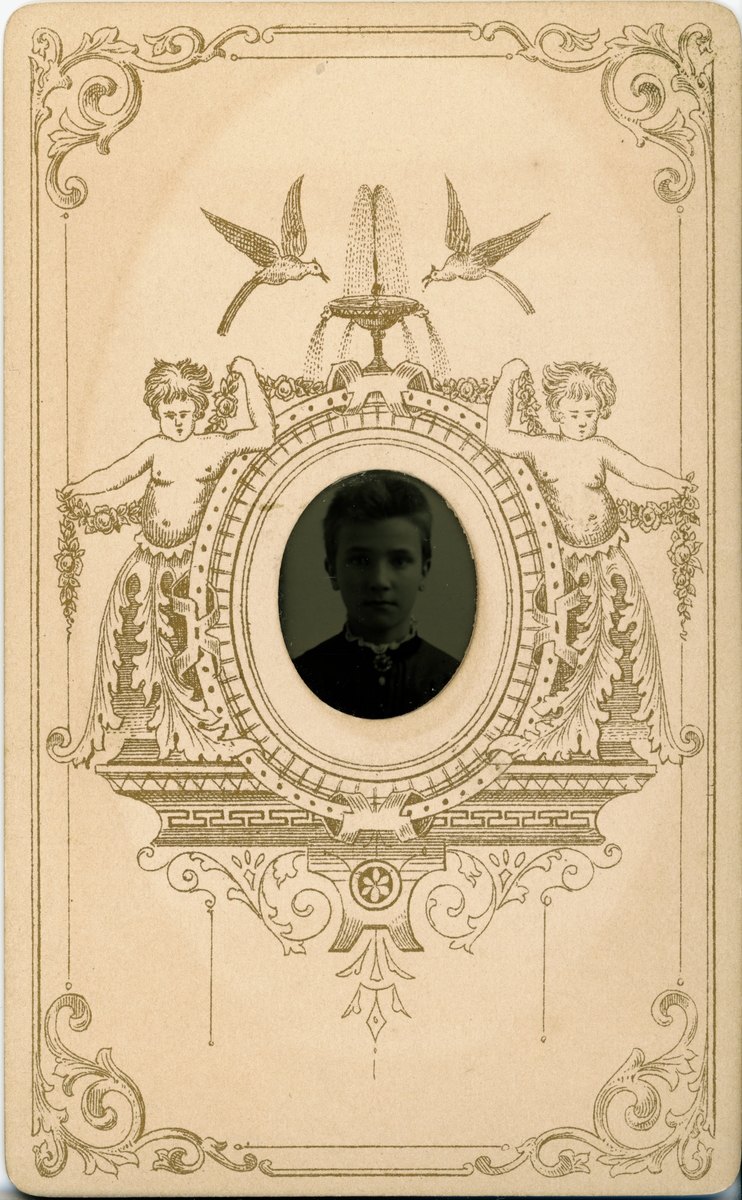 Okänd,, Ferrotyp - Jenny (Hedvig Johanna) Wenster, Uppsala, 21 oktober 1886