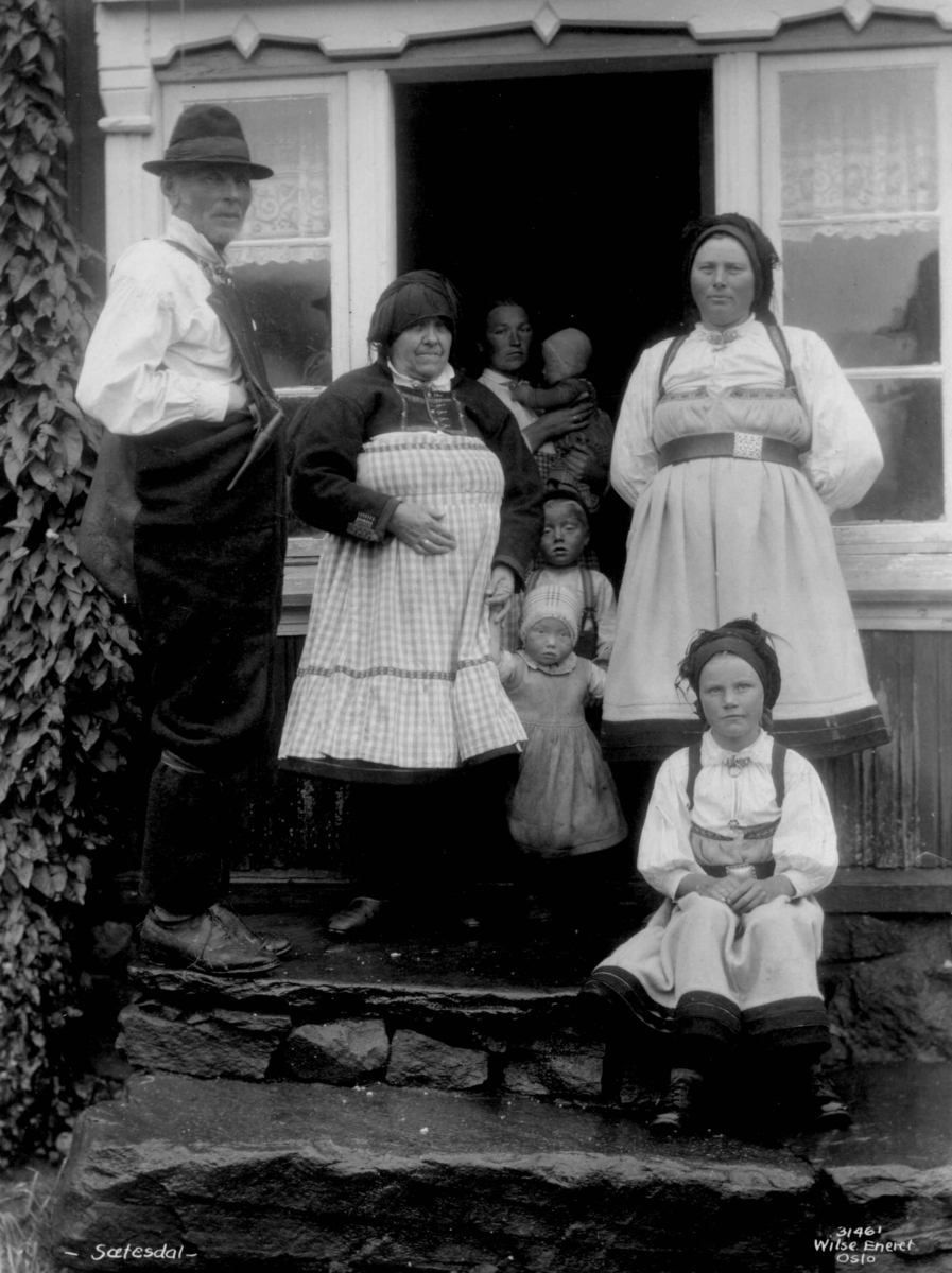 Anders Beer Wilse, Setesdalsdrakter, Grupper.