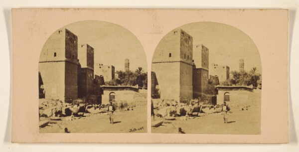 Francis Frith, The Rab-el-Nasr, or Gate of Victory. [Cairo, Egypt]