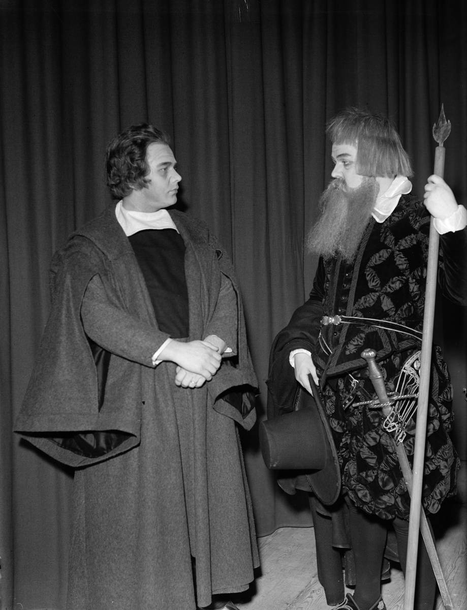 Paul Sandberg, Skådespelare i teaterföreställningen "Gustav Vasa" i Universitetsaulan