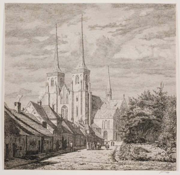 Jørgen Roed, Roskilde Domkirke, set fra Sydvest