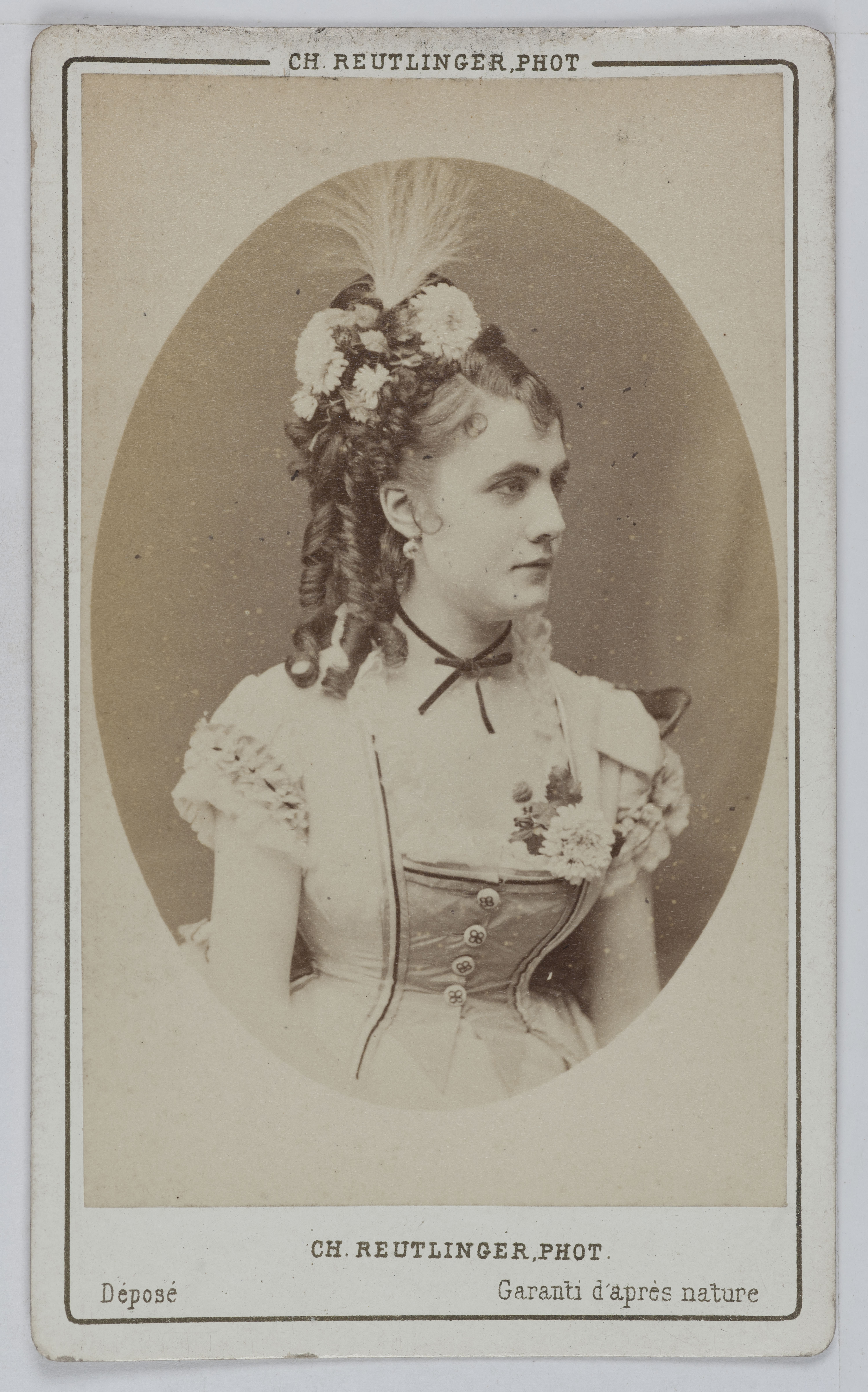 Charles Reutlinger, Portrait de Marie Reine, actrice et chanteuse à l'Opéra Comique.