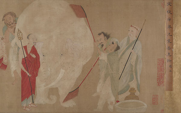 Unidentified artist, Washing the Sacred Elephant