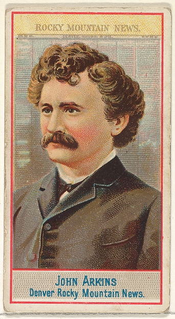 Allen & Ginter, John Arkins, Denver Rocky Mountain News, from the American Editors series (N1) for Allen & Ginter Cigarettes Brands