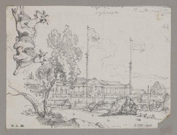 George Chinnery, The East India Company's Factory, Canton
