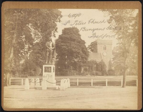 Francis Frith, St. Peters Church & Bunyan's Statue