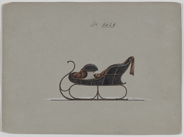 Brewster & Co., Design for 4 Seat Sleigh, no. 3621