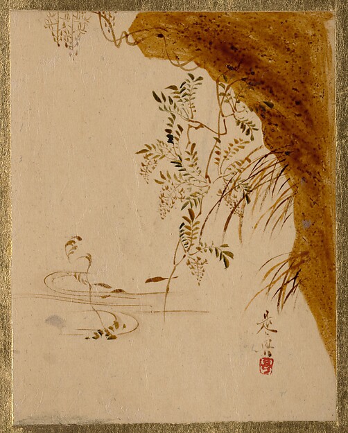 Shibata Zeshin, Overhanging Cliff