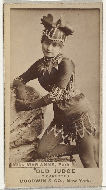 Goodwin & Company, Mlle. Marianne, Paris, from the Actors and Actresses series (N171) for Old Judge Cigarettes