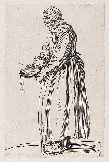 Anonymous, Reverse Copy of La Mendiante a La Sébille (The Female Beggar with The Begging Bowl), from Les Gueux suite appelée aussi Les Mendiants, Les Baroni, ou Les Barons (The Beggars, also called the Barons)