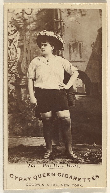 Goodwin & Company, Pauline Hall, from the Actors and Actresses series (N171) for Gypsy Queen Cigarettes