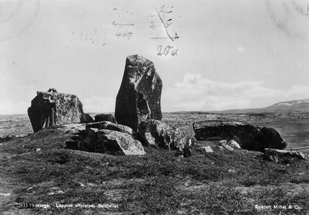Hermann Christian Neupert, Riksveien, Saltfjellet. Seider, offersteiner i Stødiepasset, gammelt samisk offersted.