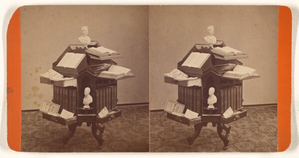 Unknown, Improved Rotary Library Reference Table. Invented by Rev. N.F. Carter, Queeche, Vermont...Patented September 23, 1879.