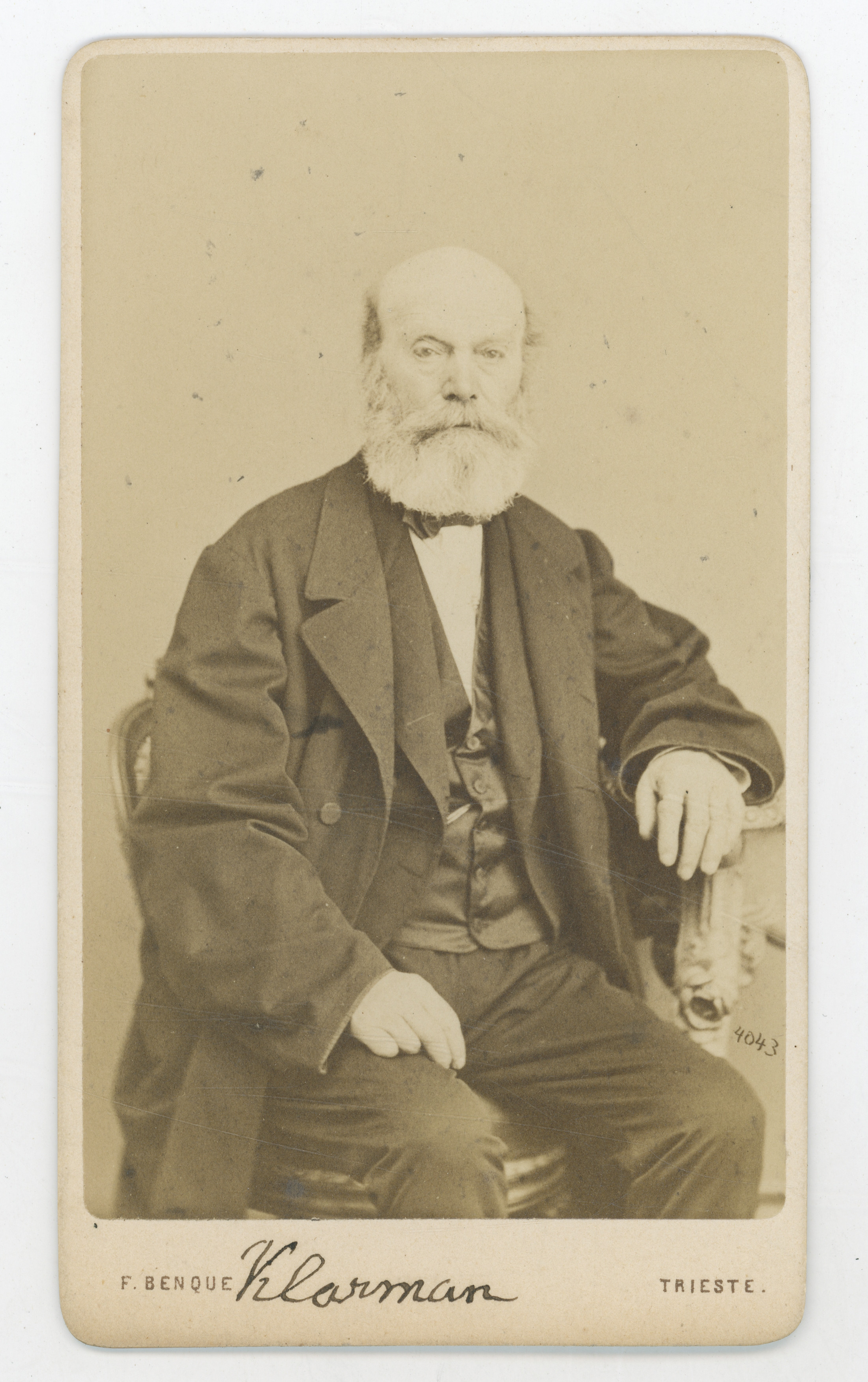 Franz (Francesco) (1841-03-12––1921-03-30) Benque, Gospodin Klarman