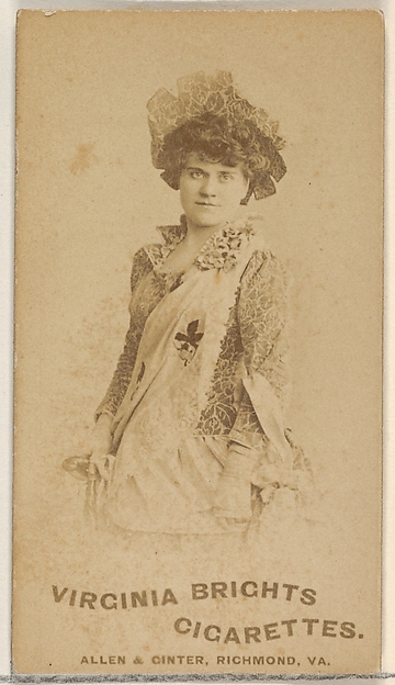 Allen & Ginter, From the Actors and Actresses series (N45, Type 5) for Virginia Brights Cigarettes