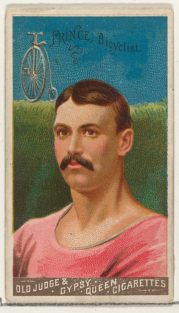 Goodwin & Company, Prince, Bicyclist, from the Goodwin Champion series for Old Judge and Gypsy Queen Cigarettes