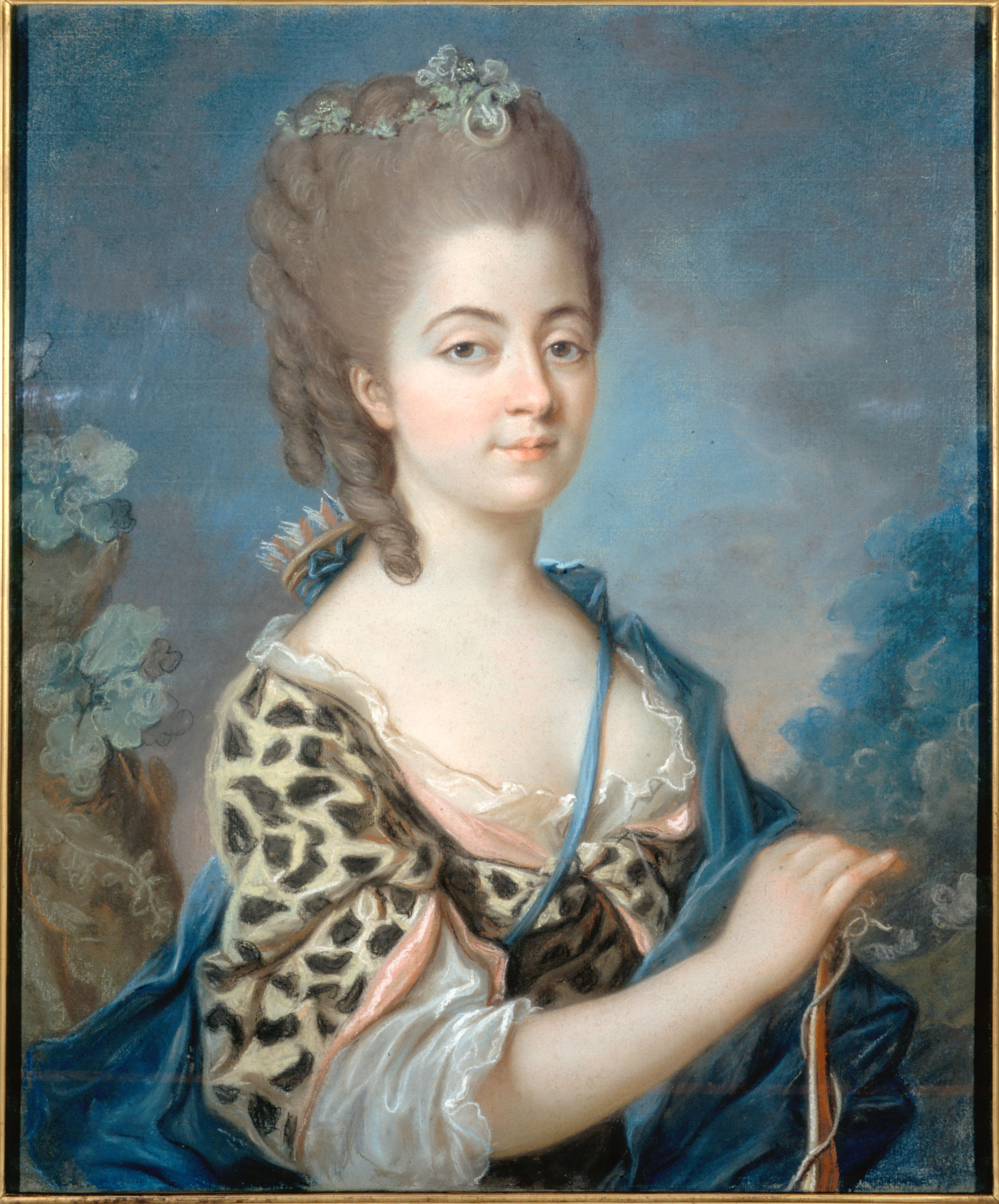Anonyme, Portrait de Marie Aurore de Saxe, représentée en Diane