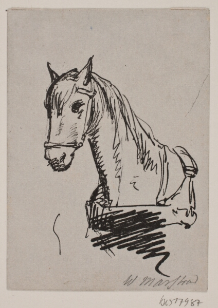 Wilhelm Marstrand, Hesteforkroppen alene fra forige blad