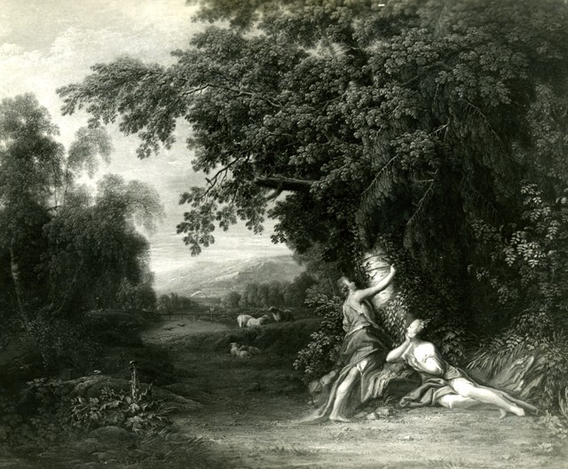 Philipp Hieronymus Brinckmann, Landschaft mit arkadischer Hirtenszene
