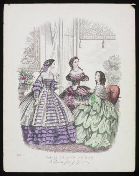 Unknown, London and Paris Fashions for July 1859