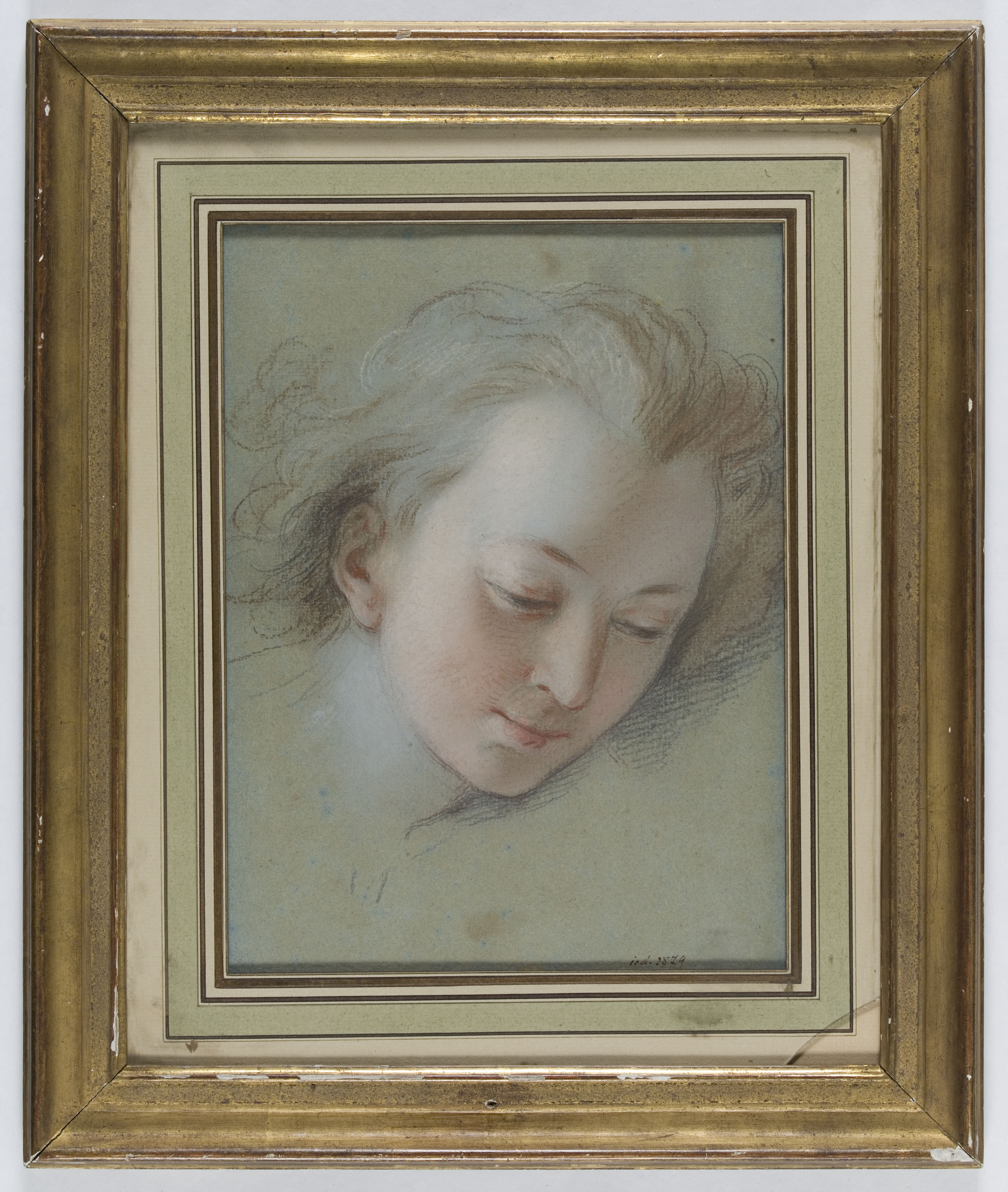 Anonyme, Etude de tête de jeune fille