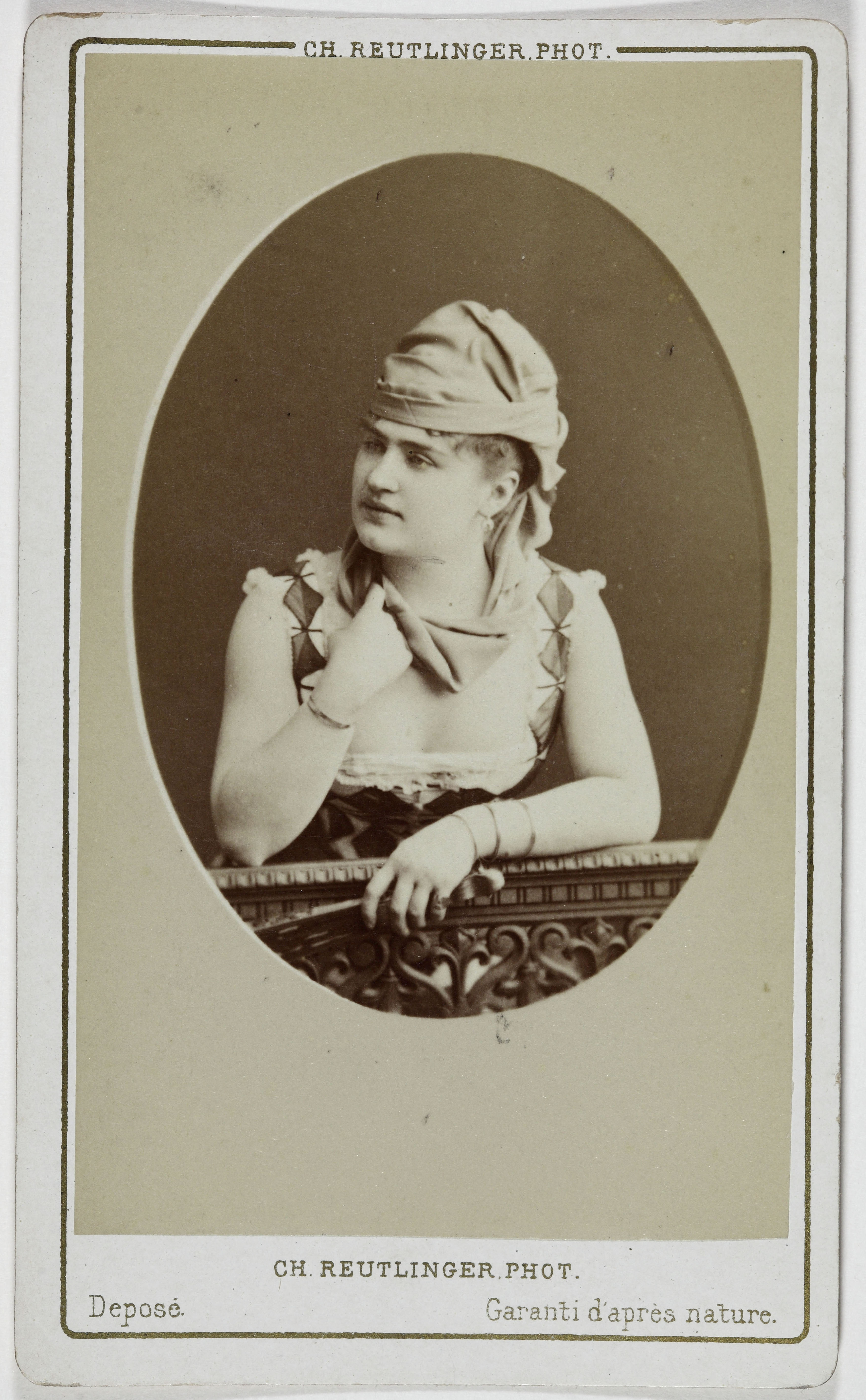 Charles Reutlinger, Portrait d'Angèle, (actrice)