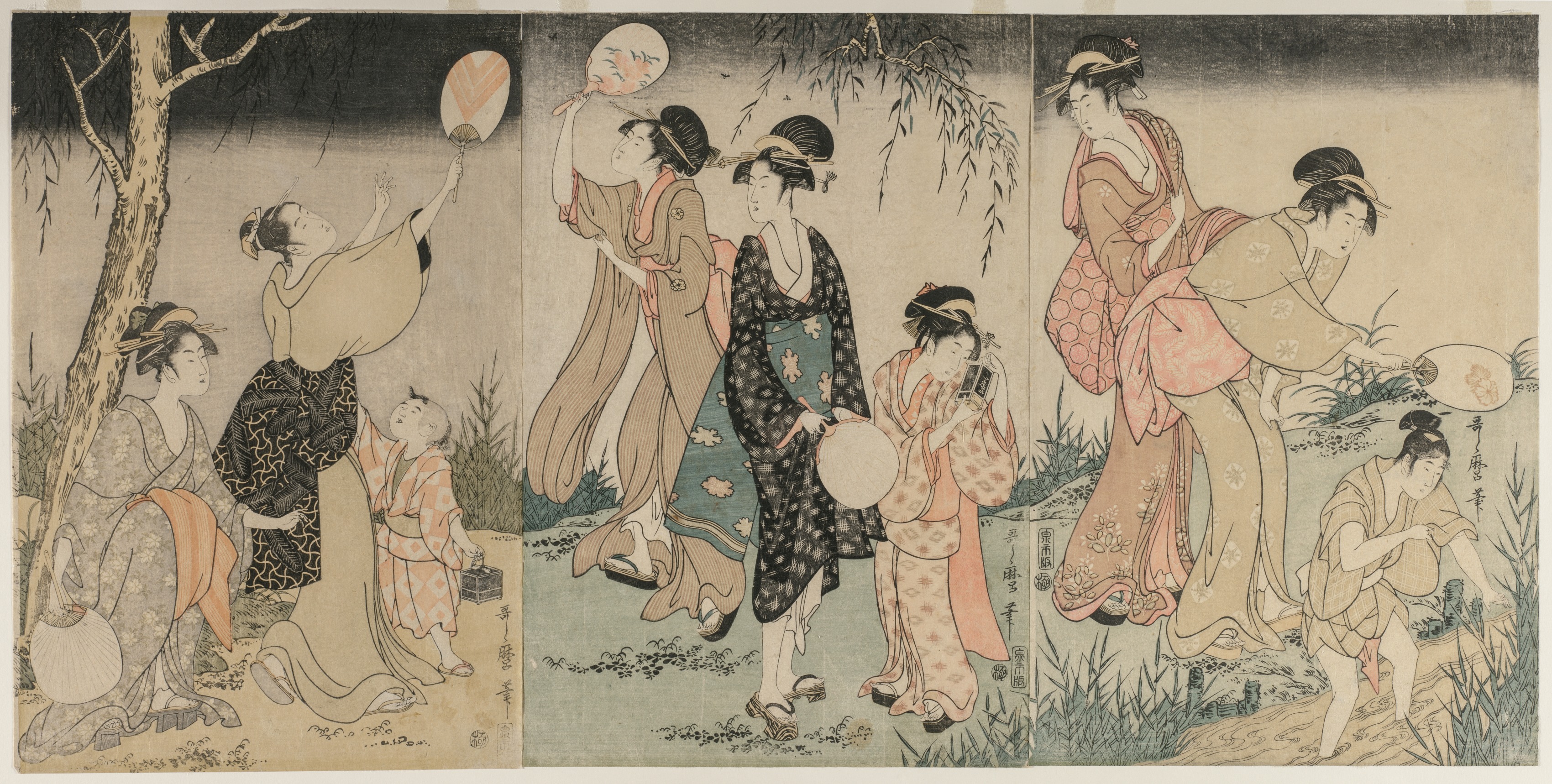 Kitagawa Utamaro, Catching Fireflies