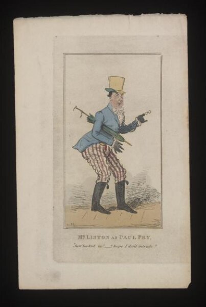 Unknown, Mr Liston as Paul Pry