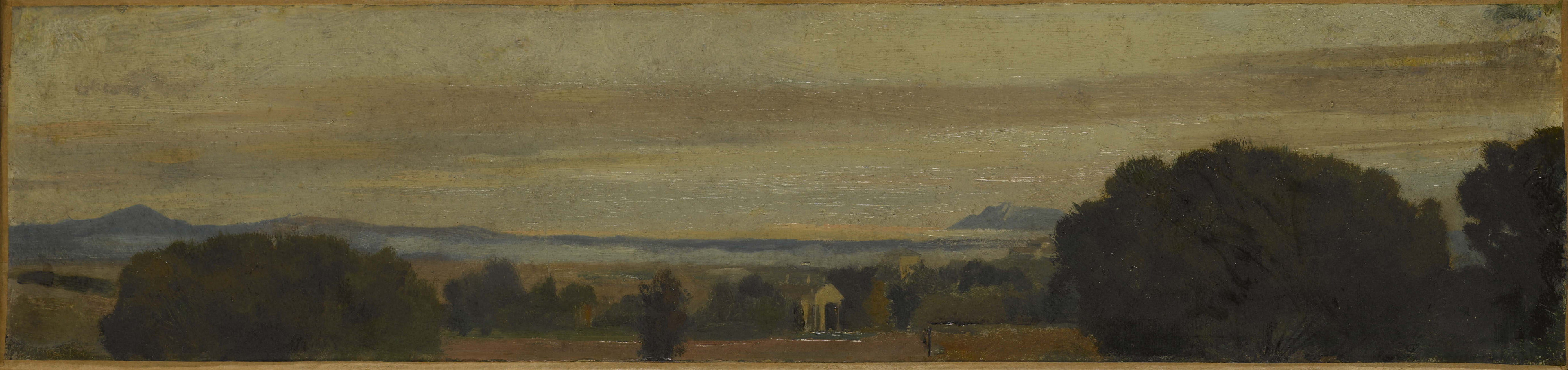 Jean-Jacques Henner, Paysage d'Italie, bord de mer