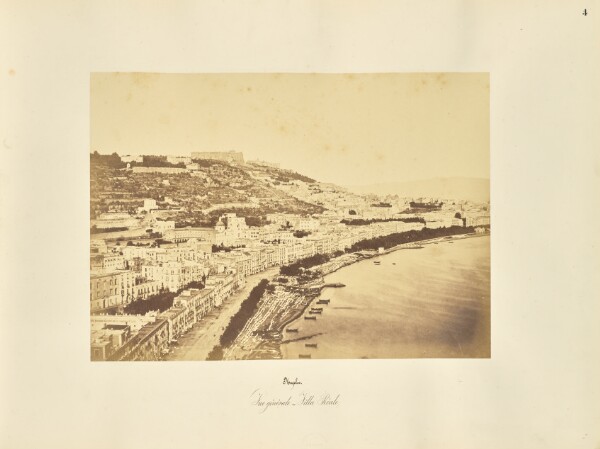 Giorgio Sommer, Naples. Vue generale - Villa Reale
