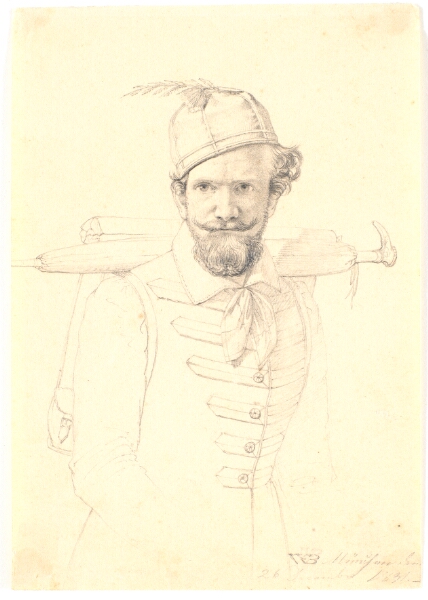 Wilhelm Bendz, Selvportræt med tornyster