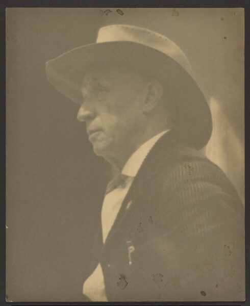 Louis Fleckenstein, [Portrait of a Man wWearing a Stetson]