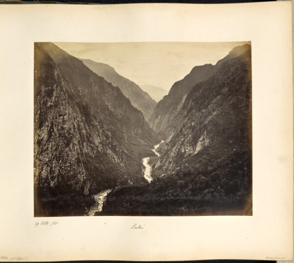 Samuel Bourne, The Ganges Valley, from the Village of Suki, evening