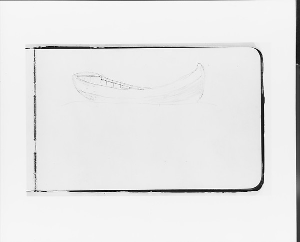 Albert Bierstadt, Rowboat (from Sketchbook)