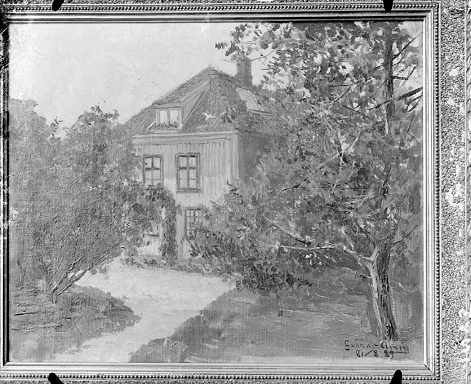 Thure Nihlén, Enligt senare noteringar: " Foto av tavla: målning av Gunnar Åberg 21/8 1889, föreställande Villa Margretelund."
