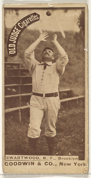 Goodwin & Company, Swartwood, Right Field, Brooklyn, from the Old Judge series (N172) for Old Judge Cigarettes