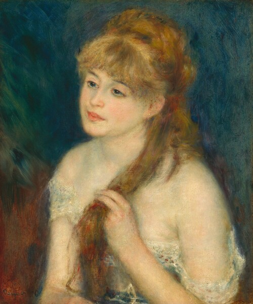 Auguste Renoir, Young Woman Braiding Her Hair