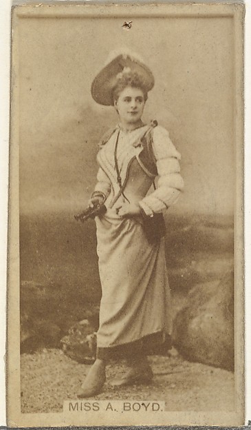 W. Duke, Sons & Co., Miss A. Boyd, from the Actors and Actresses series (N145-8) issued by Duke Sons & Co. to promote Duke Cigarettes