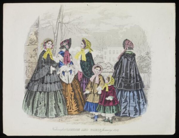 Unknown, Fashions for London and Paris January 1854
