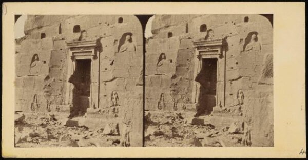 Francis Frith, Stereoscopic photograph of tablets in the quarries of Karnak