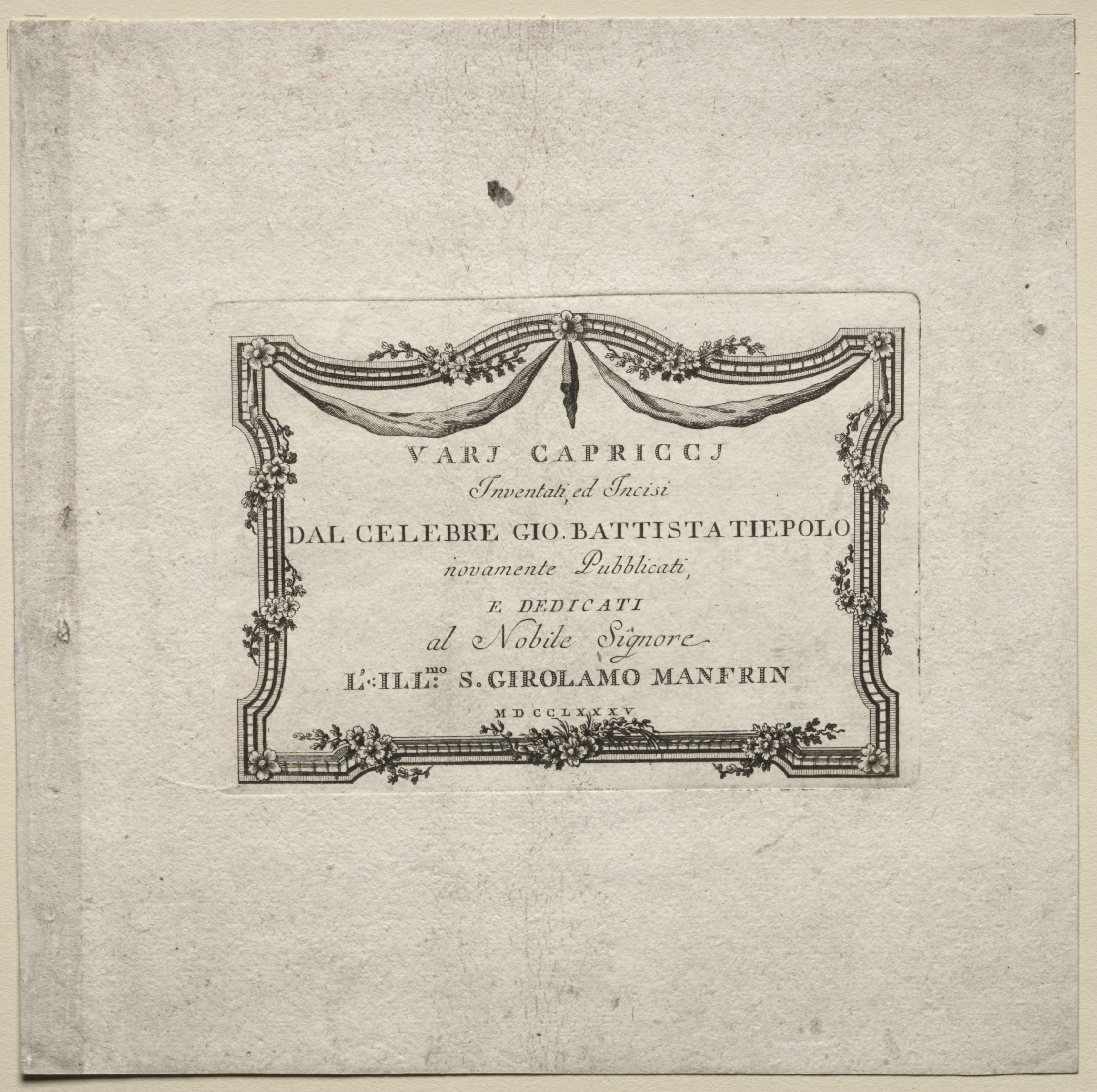 Giovanni Battista Tiepolo, Various Caprices